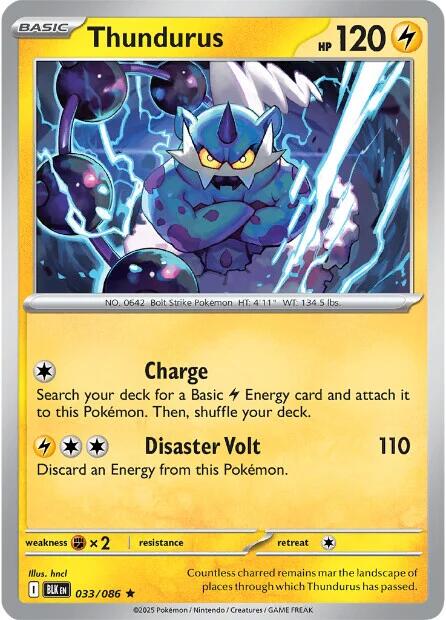 Thundurus (033/086) [Scarlet & Violet: Black Bolt] | Total Play