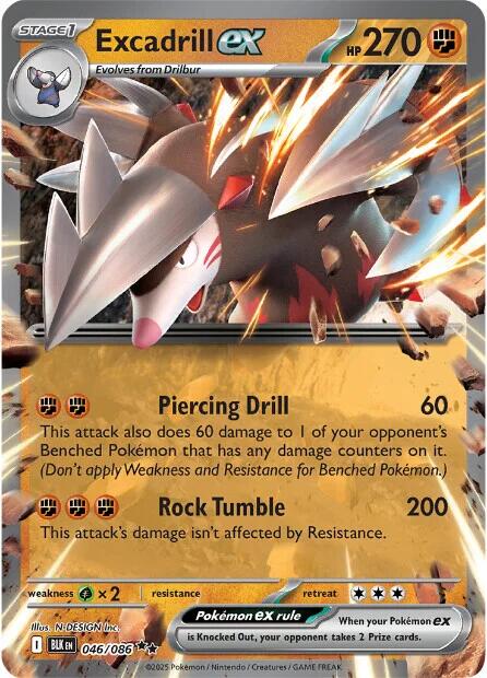 Excadrill ex (046/086) [Scarlet & Violet: Black Bolt] | Total Play