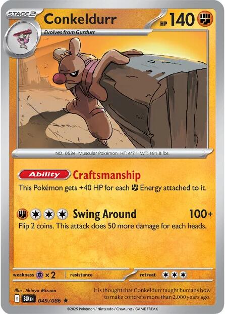 Conkeldurr (049/086) [Scarlet & Violet: Black Bolt] | Total Play