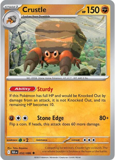 Crustle (052/086) [Scarlet & Violet: Black Bolt] | Total Play