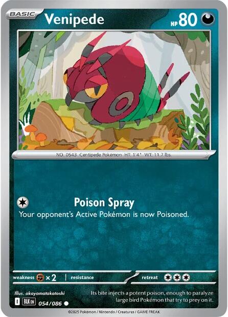 Venipede (054/086) [Scarlet & Violet: Black Bolt] | Total Play