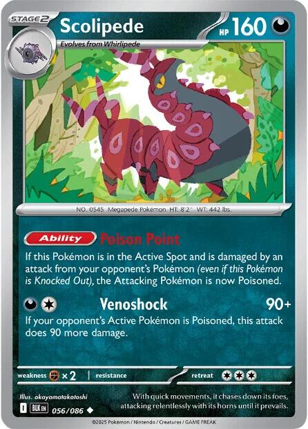 Scolipede (056/086) [Scarlet & Violet: Black Bolt] | Total Play
