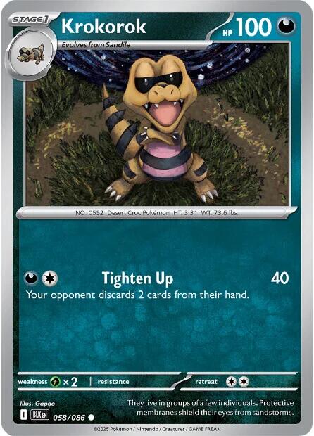 Krokorok (058/086) [Scarlet & Violet: Black Bolt] | Total Play