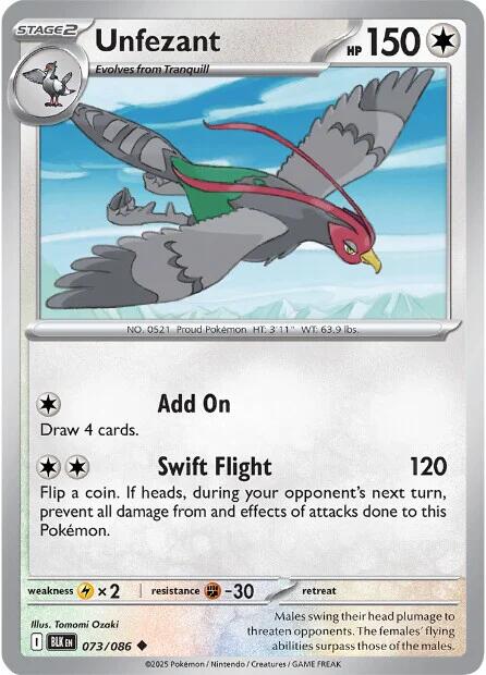 Unfezant (073/086) [Scarlet & Violet: Black Bolt] | Total Play