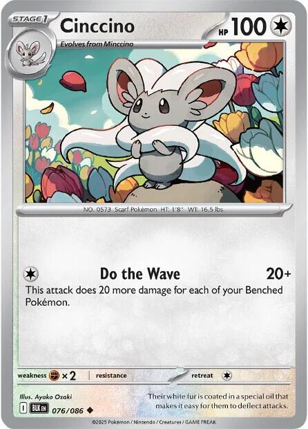 Cinccino (076/086) [Scarlet & Violet: Black Bolt] | Total Play