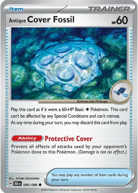 Antique Cover Fossil (080/086) [Scarlet & Violet: Black Bolt] | Total Play