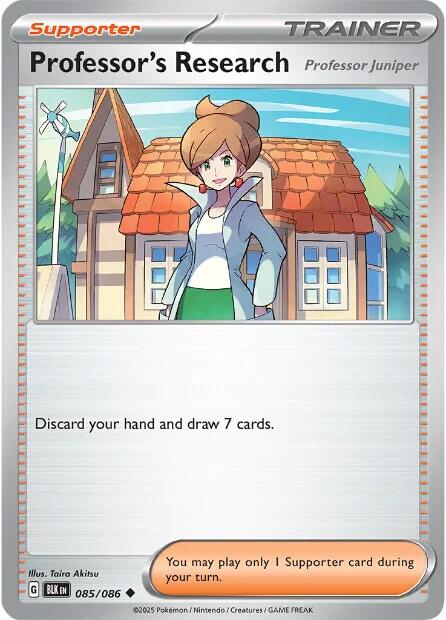 Professor's Research (085/086) [Scarlet & Violet: Black Bolt] | Total Play