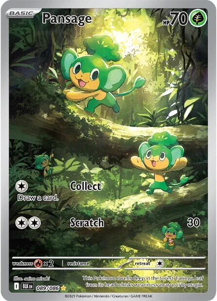 Pansage (089/086) [Scarlet & Violet: Black Bolt] | Total Play