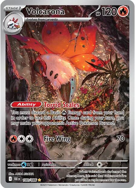 Volcarona (100/086) [Scarlet & Violet: Black Bolt] | Total Play