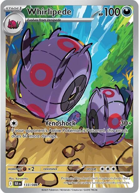 Whirlipede (133/086) [Scarlet & Violet: Black Bolt] | Total Play