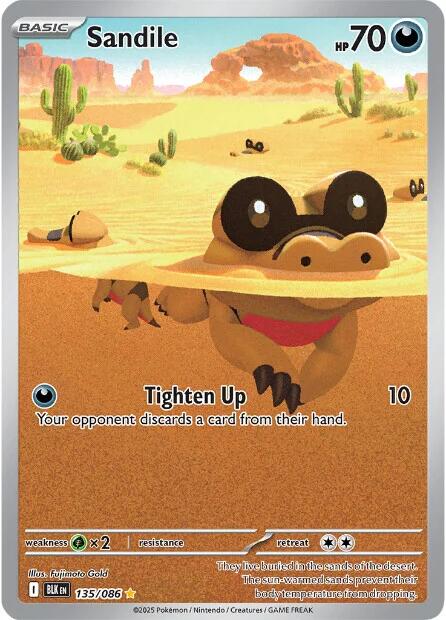 Sandile (135/086) [Scarlet & Violet: Black Bolt] | Total Play