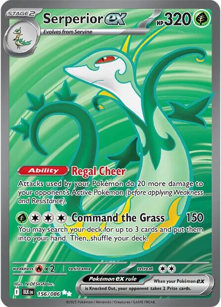 Serperior ex (156/086) [Scarlet & Violet: Black Bolt] | Total Play