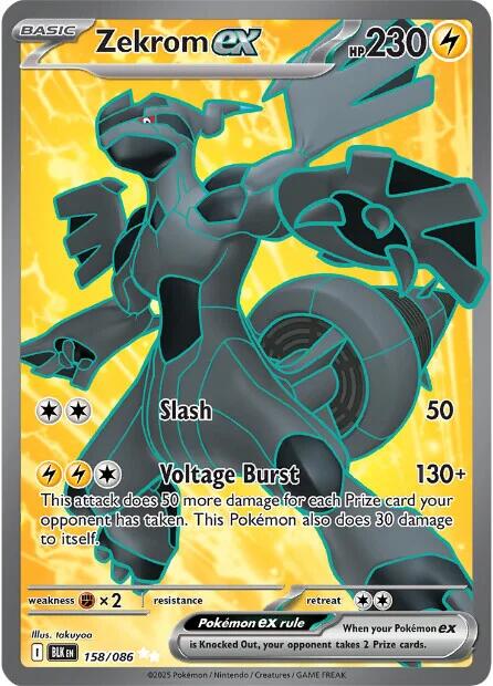 Zekrom ex (158/086) [Scarlet & Violet: Black Bolt] | Total Play