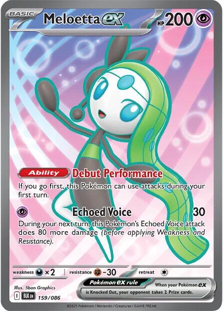 Meloetta ex (159/086) [Scarlet & Violet: Black Bolt] | Total Play
