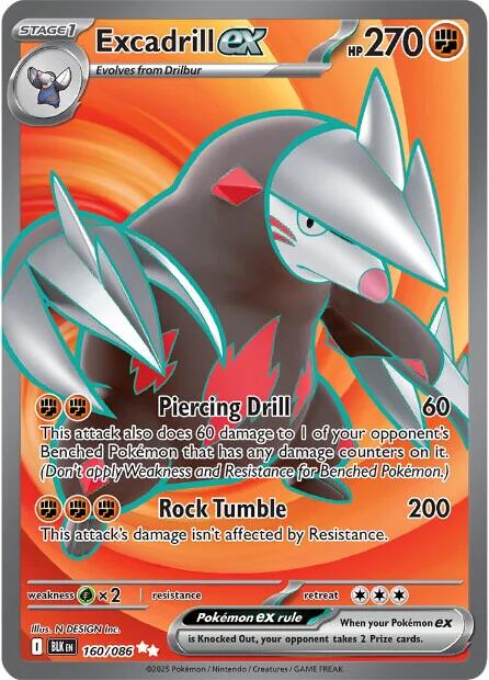 Excadrill ex (160/086) [Scarlet & Violet: Black Bolt] | Total Play