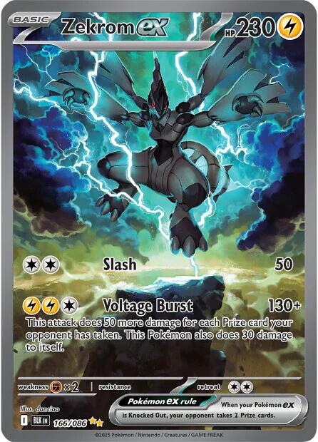 Zekrom ex (166/086) [Scarlet & Violet: Black Bolt] | Total Play