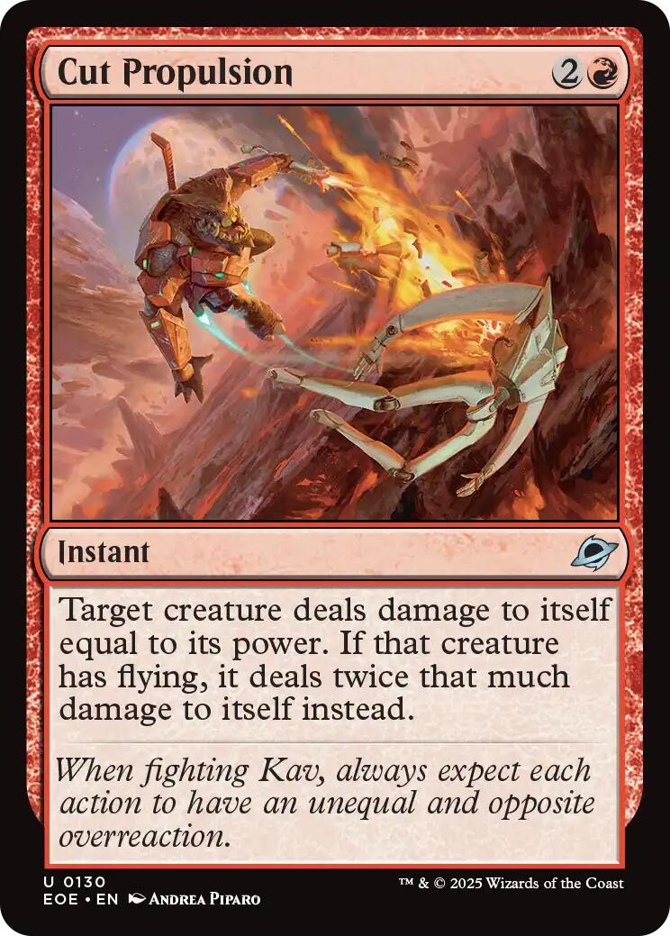 Cut Propulsion [Edge of Eternities] | Total Play