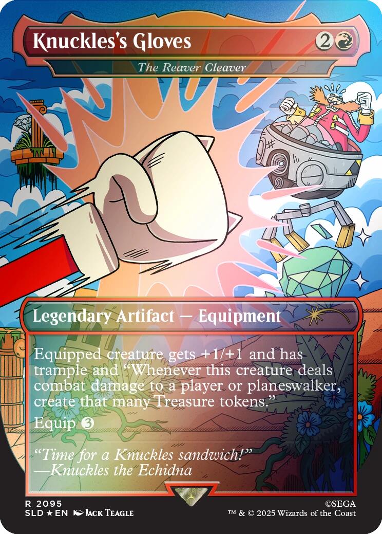 Knuckles's Gloves - The Reaver Cleaver (Rainbow Foil) [Secret Lair Drop Series] | Total Play