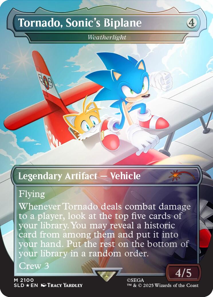 Tornado, Sonic's Biplane - Weatherlight (Rainbow Foil) [Secret Lair Drop Series] | Total Play