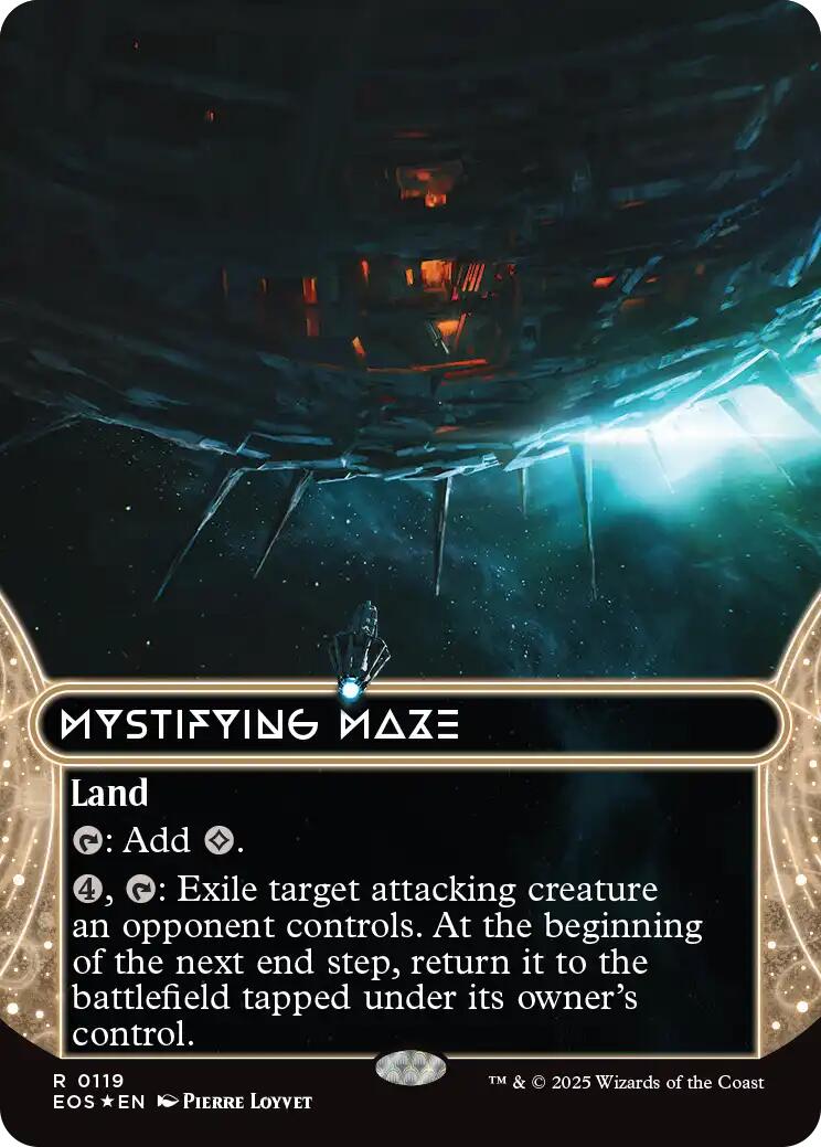Mystifying Maze (0119) (Borderless) (Galaxy Foil) [Edge of Eternities: Stellar Sights] | Total Play