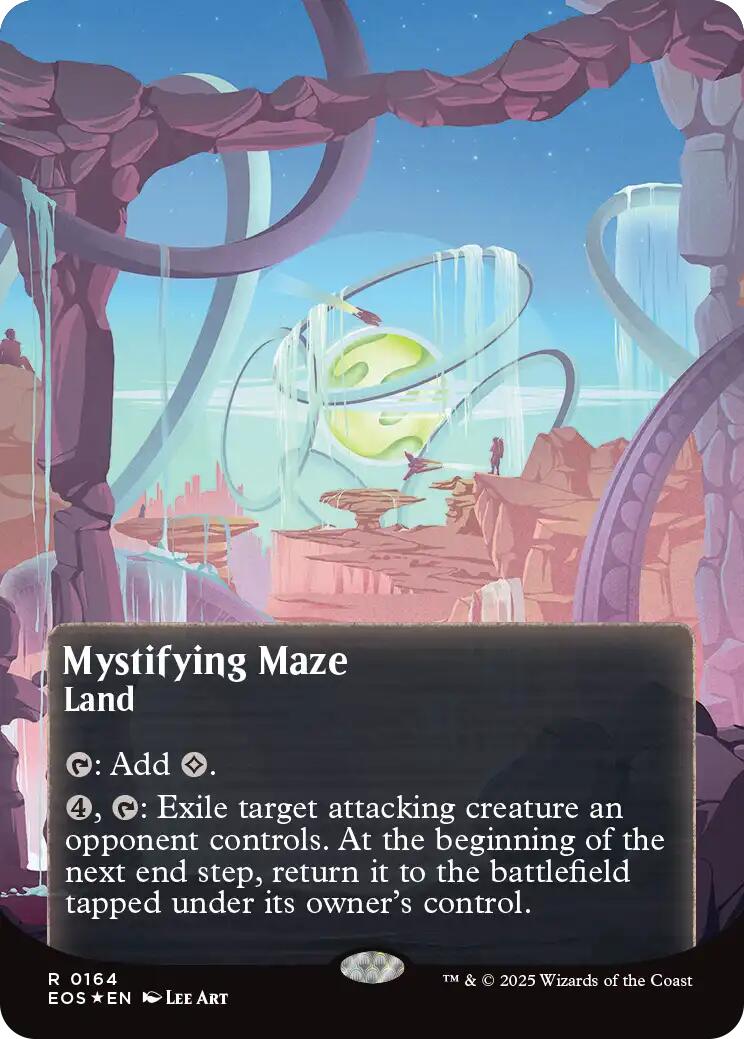 Mystifying Maze (0164) (Borderless) (Galaxy Foil) [Edge of Eternities: Stellar Sights] | Total Play