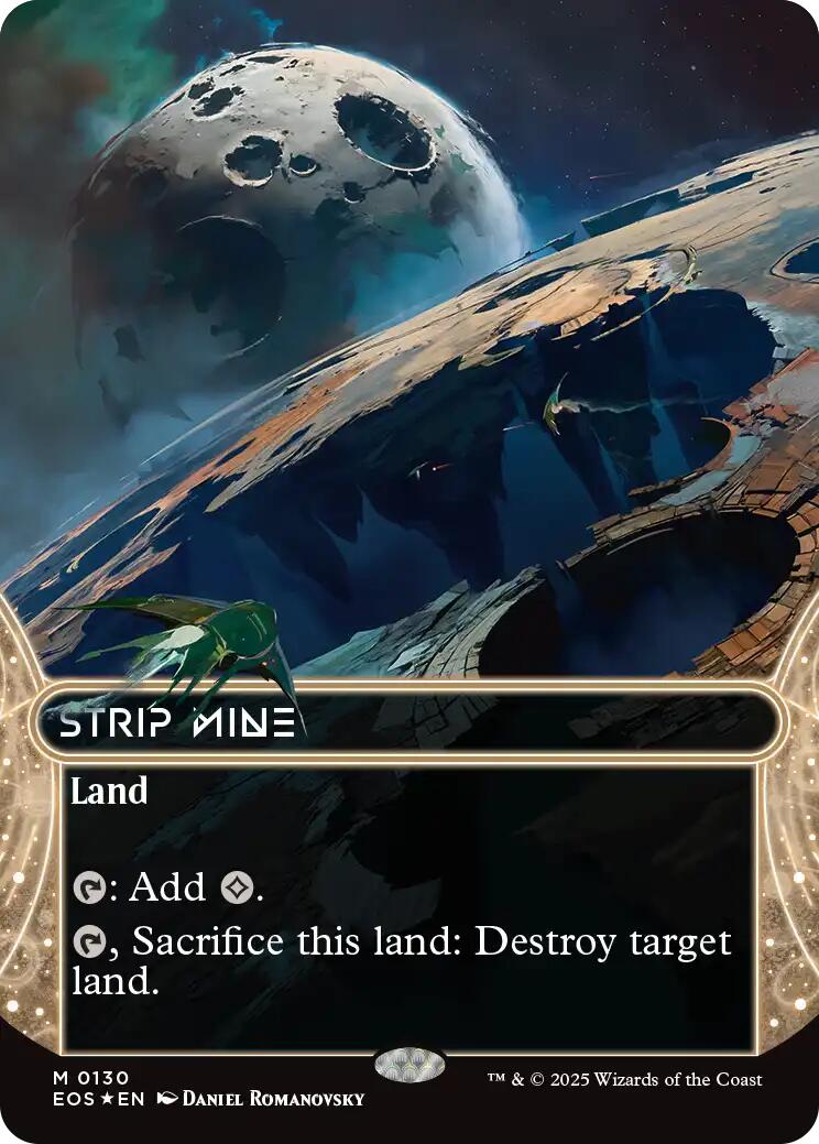 Strip Mine (0130) (Borderless) (Galaxy Foil) [Edge of Eternities: Stellar Sights] | Total Play