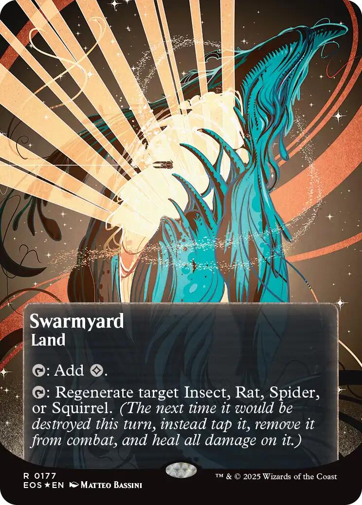 Swarmyard (0087) (Borderless) (Galaxy Foil) [Edge of Eternities: Stellar Sights] | Total Play