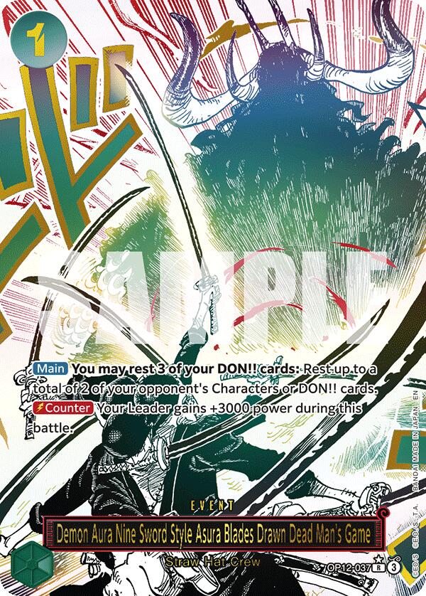 Demon Aura Nine Sword Style Asura Blades Drawn Dead Man's Game (Alternate Art) [Legacy of the Master] | Total Play