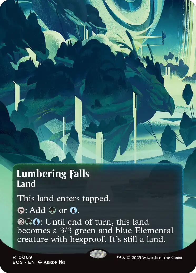 Lumbering Falls (0069) (Borderless) [Edge of Eternities: Stellar Sights] | Total Play