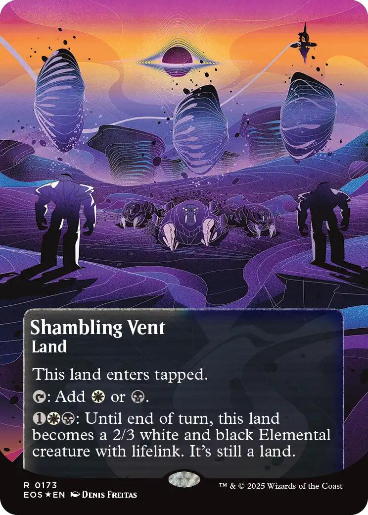Shambling Vent (0173) (Borderless) (Galaxy Foil) [Edge of Eternities: Stellar Sights] | Total Play