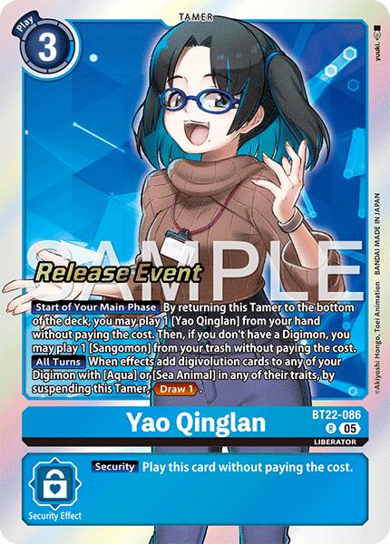 Yao Qinglan [BT22-086] [Cyber Eden Release Event Cards] | Total Play