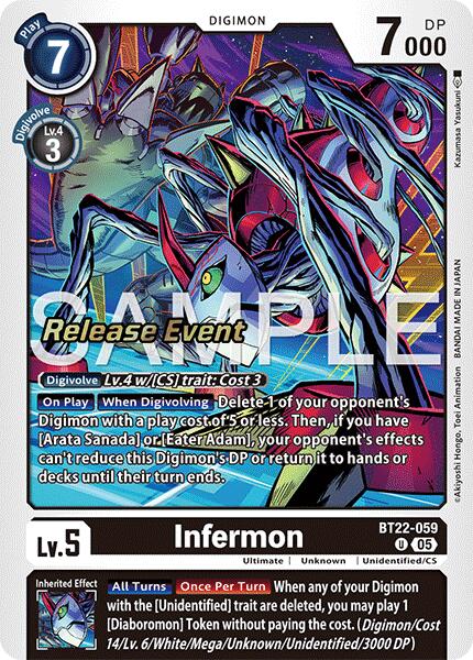 Infermon [BT22-059] [Cyber Eden Release Event Cards] | Total Play