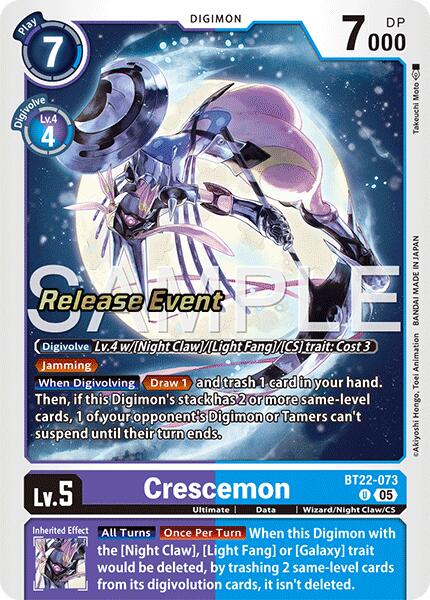 Crescemon [BT22-073] [Cyber Eden Release Event Cards] | Total Play