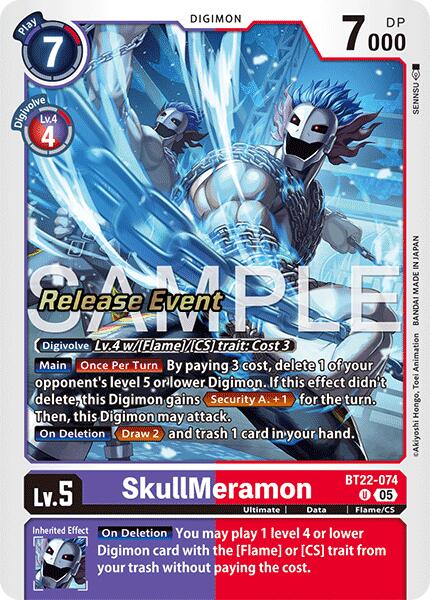 SkullMeramon [BT22-074] [Cyber Eden Release Event Cards] | Total Play