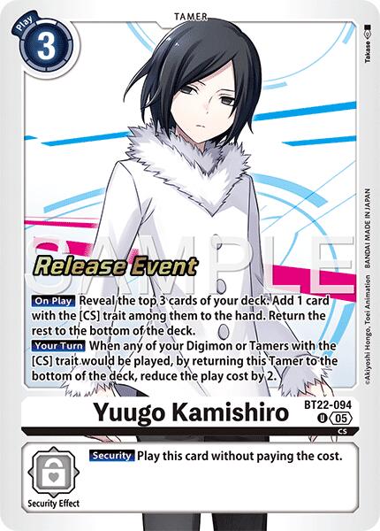 Yuugo Kamishiro [BT22-094] [Cyber Eden Release Event Cards] | Total Play
