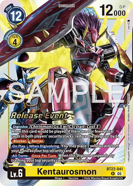 Kentaurosmon [BT22-041] [Cyber Eden Release Event Cards] | Total Play