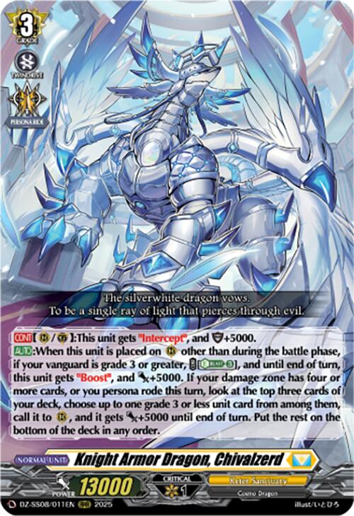 Knight Armor Dragon, Chivalzerd (RRR) (DZ-SS08/011EN) [DZ-SS08: Festival Booster 2025] | Total Play