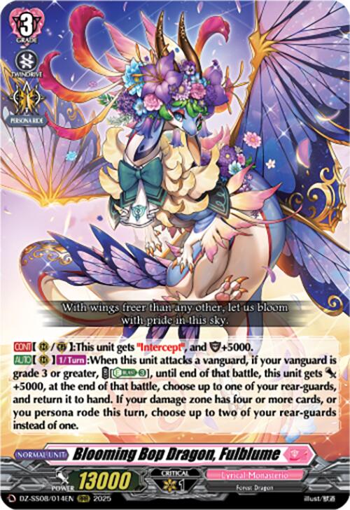 Blooming Bop Dragon, Fulblume (RRR) (DZ-SS08/014EN) [Festival Booster 2025] | Total Play
