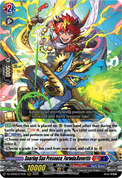 Soaring Sun Presence, Forwd&Revertis (RRR) (DZ-SS08/015EN) [DZ-SS08: Festival Booster 2025] | Total Play