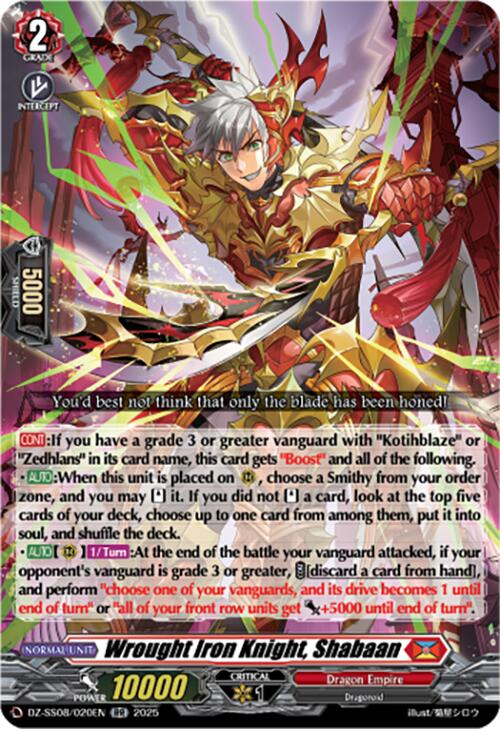 Wrought Iron Knight, Shabaan (DZ-SS08/020EN) [Festival Booster 2025] | Total Play