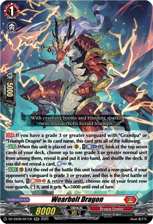 Wearbolt Dragon (DZ-SS08/021EN) [DZ-SS08: Festival Booster 2025] | Total Play
