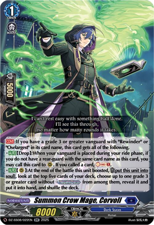 Summon Crow Mage, Corvoll (DZ-SS08/022EN) [DZ-SS08: Festival Booster 2025] | Total Play