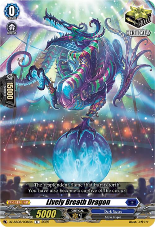 Lively Breath Dragon (DZ-SS08/036EN) [Festival Booster 2025] | Total Play