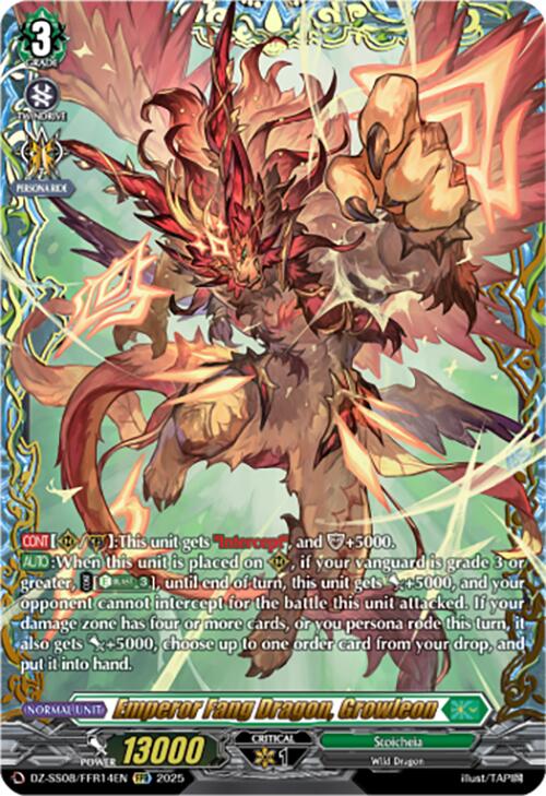 Emperor Fang Dragon, Growleon (DZ-SS08/FFR14EN) [DZ-SS08: Festival Booster 2025] | Total Play
