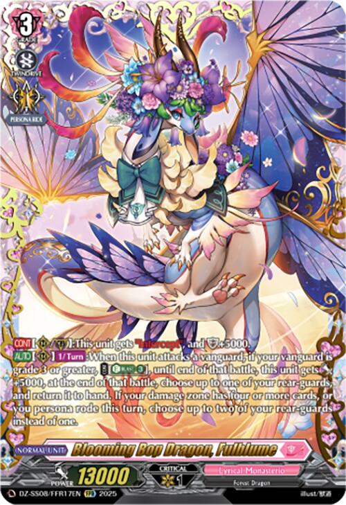 Blooming Bop Dragon, Fulblume (DZ-SS08/FFR17EN) [DZ-SS08: Festival Booster 2025] | Total Play