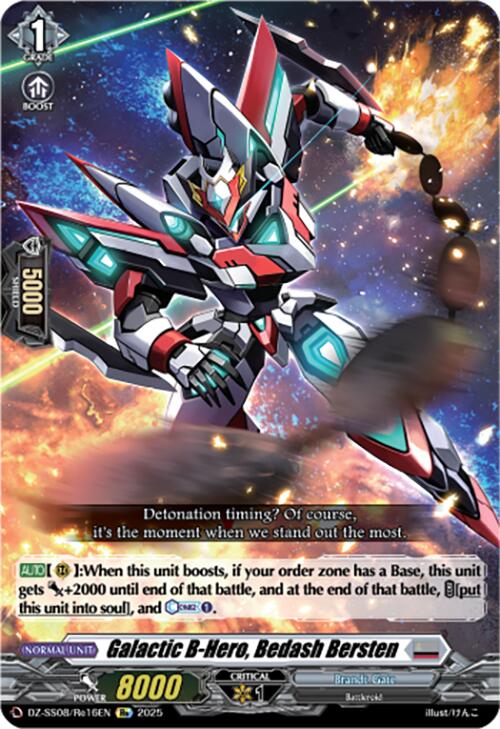 Galactic B-Hero, Bedash Bersten (DZ-SS08/Re16EN) [DZ-SS08: Festival Booster 2025] | Total Play