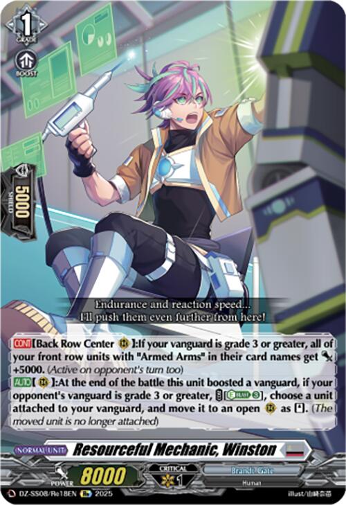 Resourceful Mechanic, Winston (DZ-SS08/Re18EN) [DZ-SS08: Festival Booster 2025] | Total Play