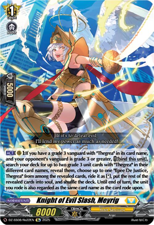 Knight of Evil Slash, Meyrig (DZ-SS08/Re22EN) [DZ-SS08: Festival Booster 2025] | Total Play