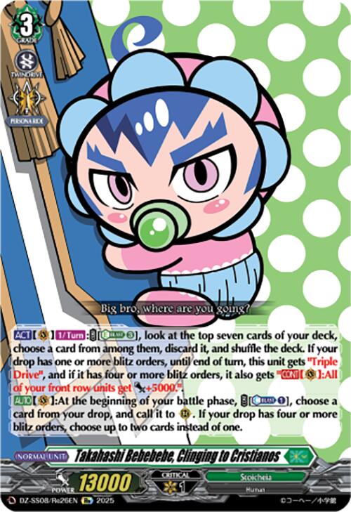 Takahashi Bebebebe, Clinging to Cristianos (DZ-SS08/Re26EN) [DZ-SS08: Festival Booster 2025] | Total Play