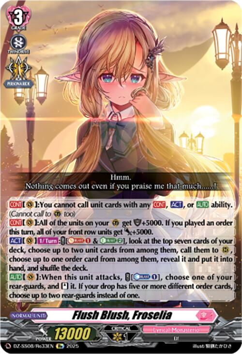 Flush Blush, Froselia (DZ-SS08/Re33EN) [DZ-SS08: Festival Booster 2025] | Total Play